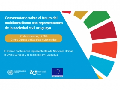 Invitación 80 Aniversario de Naciones Unidas: diálogo sobre el futuro del multilateralismo desde la sociedad civil uruguaya
